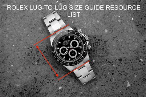 rolex gmt master lug to lug|Rolex lug size chart.